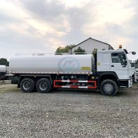 6 SINOTRUK HOWO 6X4 Medium Water Sprinkler Tank Truck 18000L-25000L
