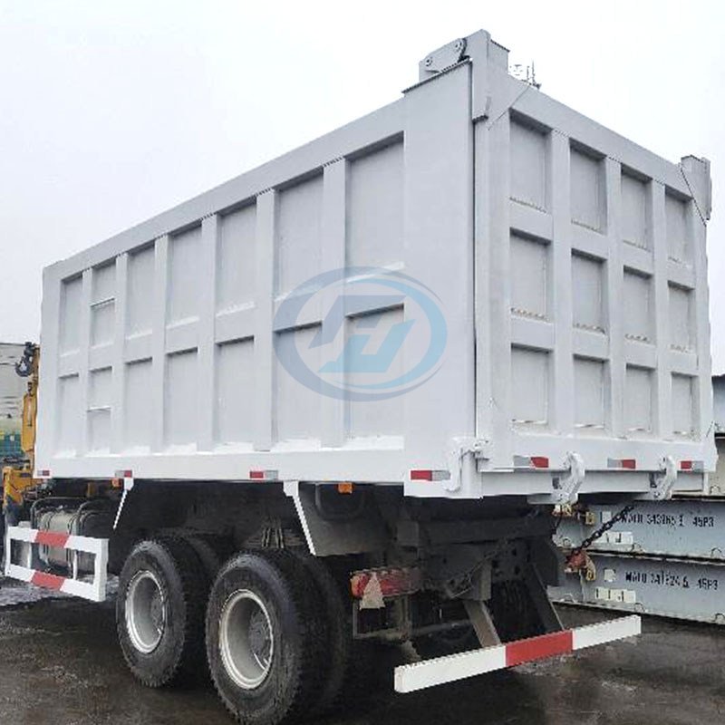 SINOTRUK HOWO-7 6X4 380HP 400HP DUMP TRUCK MOUNTED CRANE