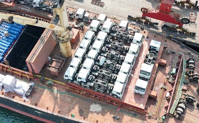 30 units tractor trucks shipped to Zambia