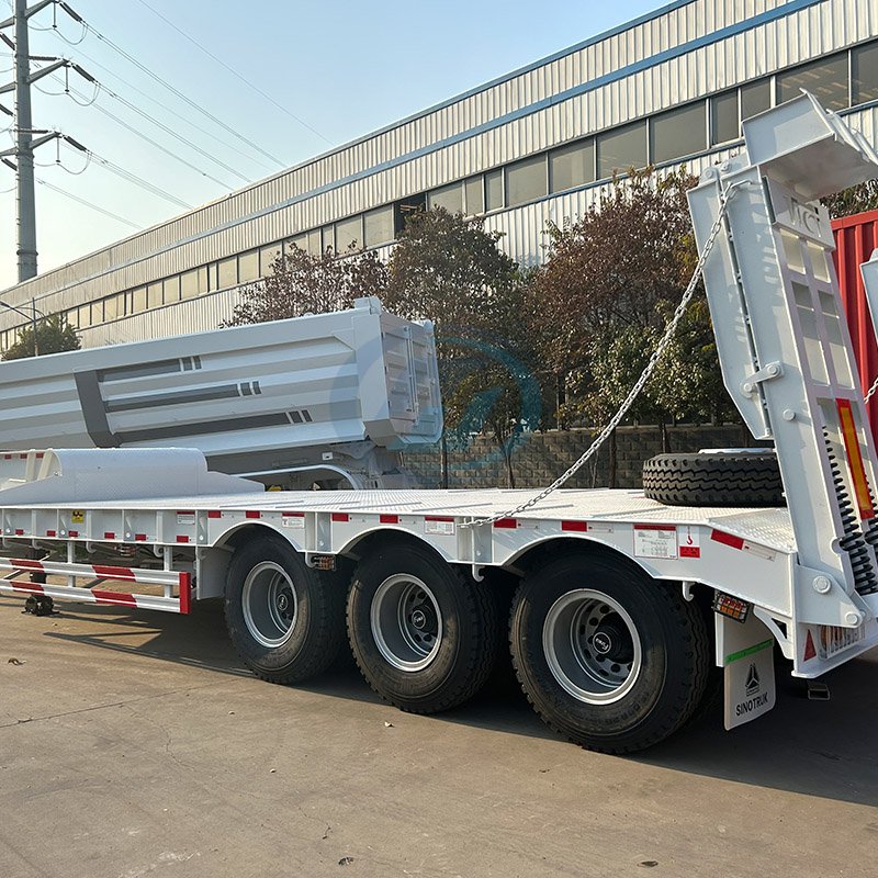 Axles Lowbed Semitrailer